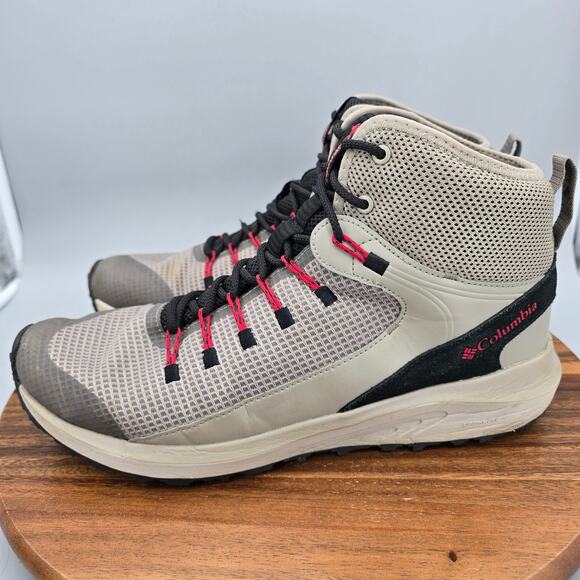 Columbia Trailstorm Mid Boots Mens 12 Gray Outdoor Hiking Waterproof Lace Up main image 9